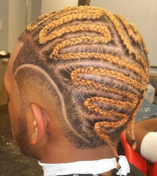 Män's Cornrows With Shaved Sides